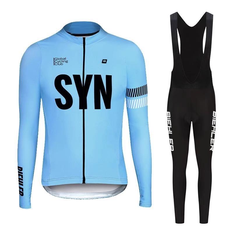 Bicycle Long-sleeved Top Set Road Bike Thin Men's Autumn and Winter Overalls 2026 Autumn Breathable Suit Cycling Suit