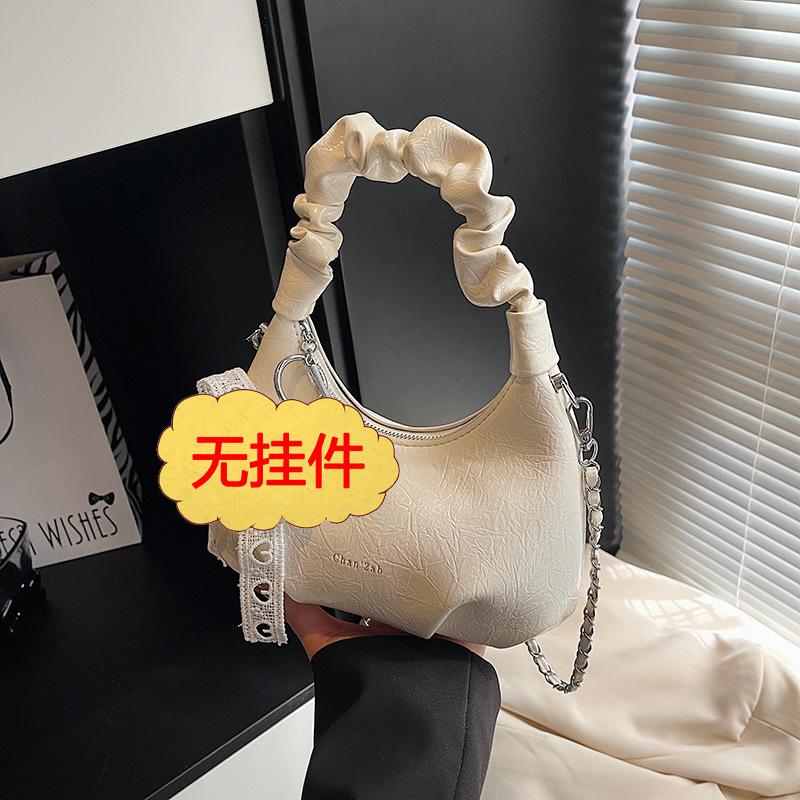 Original niche design chain silver underarm bag light luxury popular bag 2025 new women's messenger bag