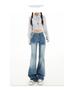 Women's Light Micro-Flare Jeans 2025 Spring/Autumn - Petite Low-Waist, Narrow Straight-Leg, Relaxed Fit