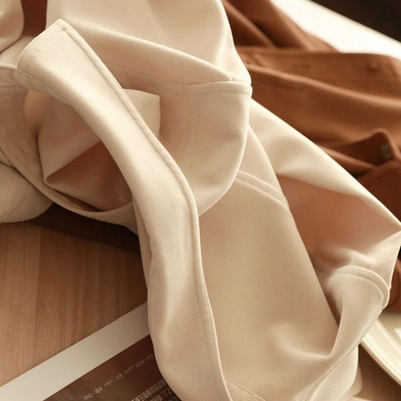 Brushed Shirt Autumn and Winter Thickened Casual Design Bottoming Top Long-sleeved Shirt Commuting Loose Jacket Women's Clothing