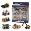 6 pièces/set Camion d'ingénierie en alliage Chargeur Tracteur Excavatrice Véhicules de construction classiques Jouets Jouets éducatifs pour cadeaux d'enfants