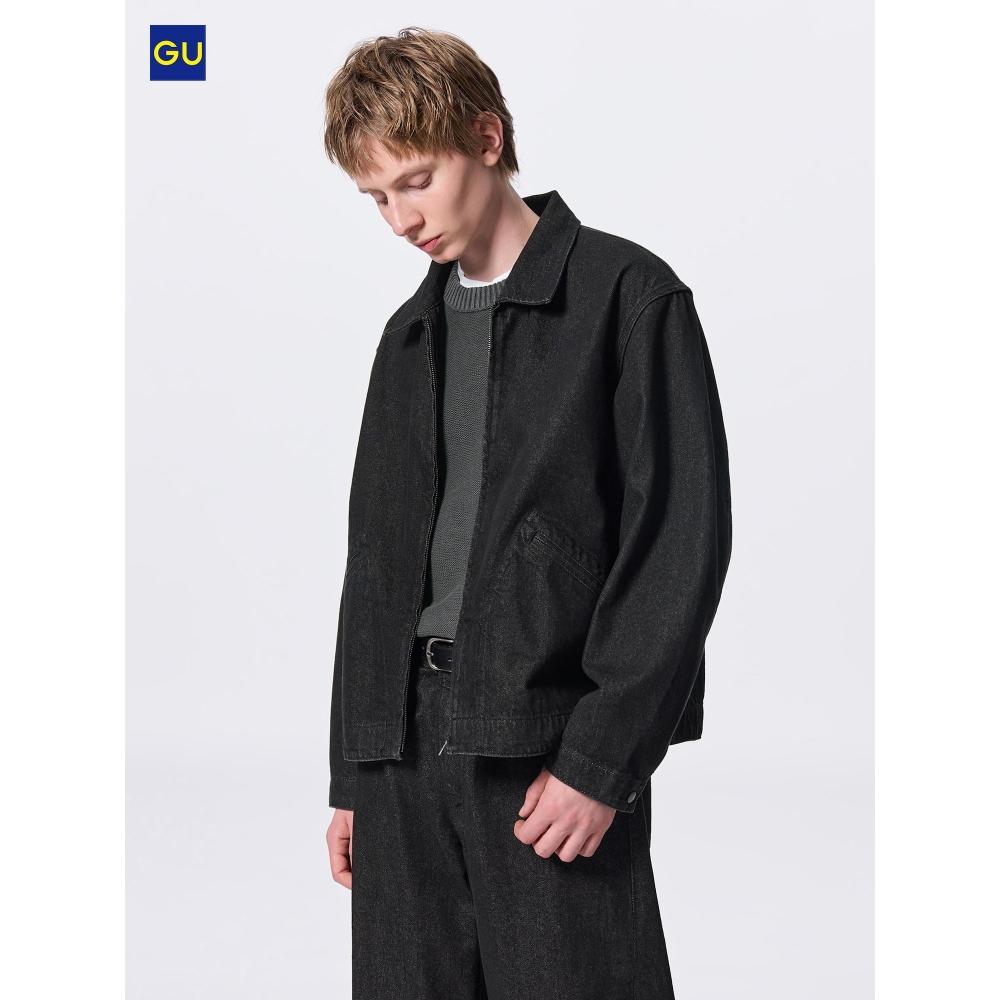 

Джинсовая куртка на молнии Uniqlo Gu 08 DARK GRAY/UNISEX M