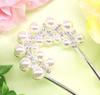 Miaomyao Drumstick Hair Japanese Pearl U Hair Accessory [Miaomyao] Hairpin, Ornament, Dress, Tomesode, Kimono, Bijou, Flower, Comb, Silver,
