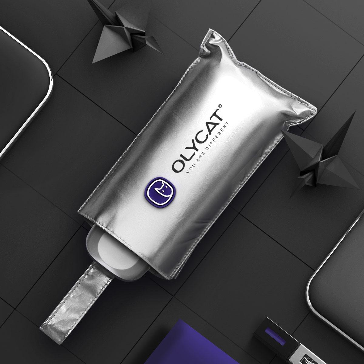 

OLYCAT Титаново-серебристый Компактный Анти-УФ Солнцезащитный зонт, Маленький складной дизайн для женщин