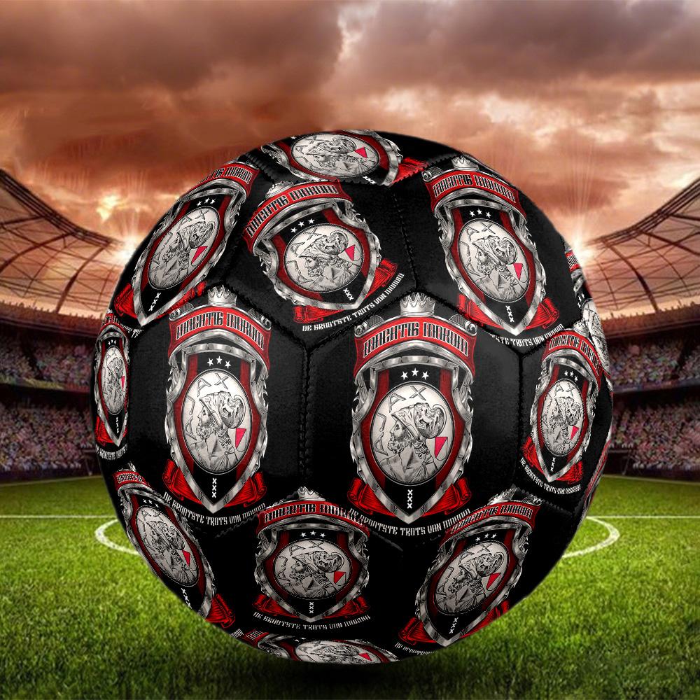 AFC Ajax Indoor Soccer Ball Colorful All Ages Machine Stitched PVC Competition Ready Durable High-Bounce