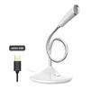 Wired Microphone Computer Omnidirectional Mic Noise Cancelling Condenser Microphone