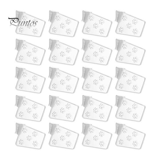 

20 шт. разделители полок для дверей холодильника с гладкими краями и без заусенцев, многоцелевой органайзер для холодильника, регулируемые разделители 20PCS