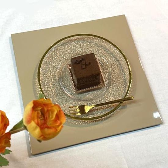 Shimayasu Square Folding Table 30cm X 30cm X Japanese Perfect for New and New Table Setting Set, Beige, 0.9cm, Style, Square, Year's Year's