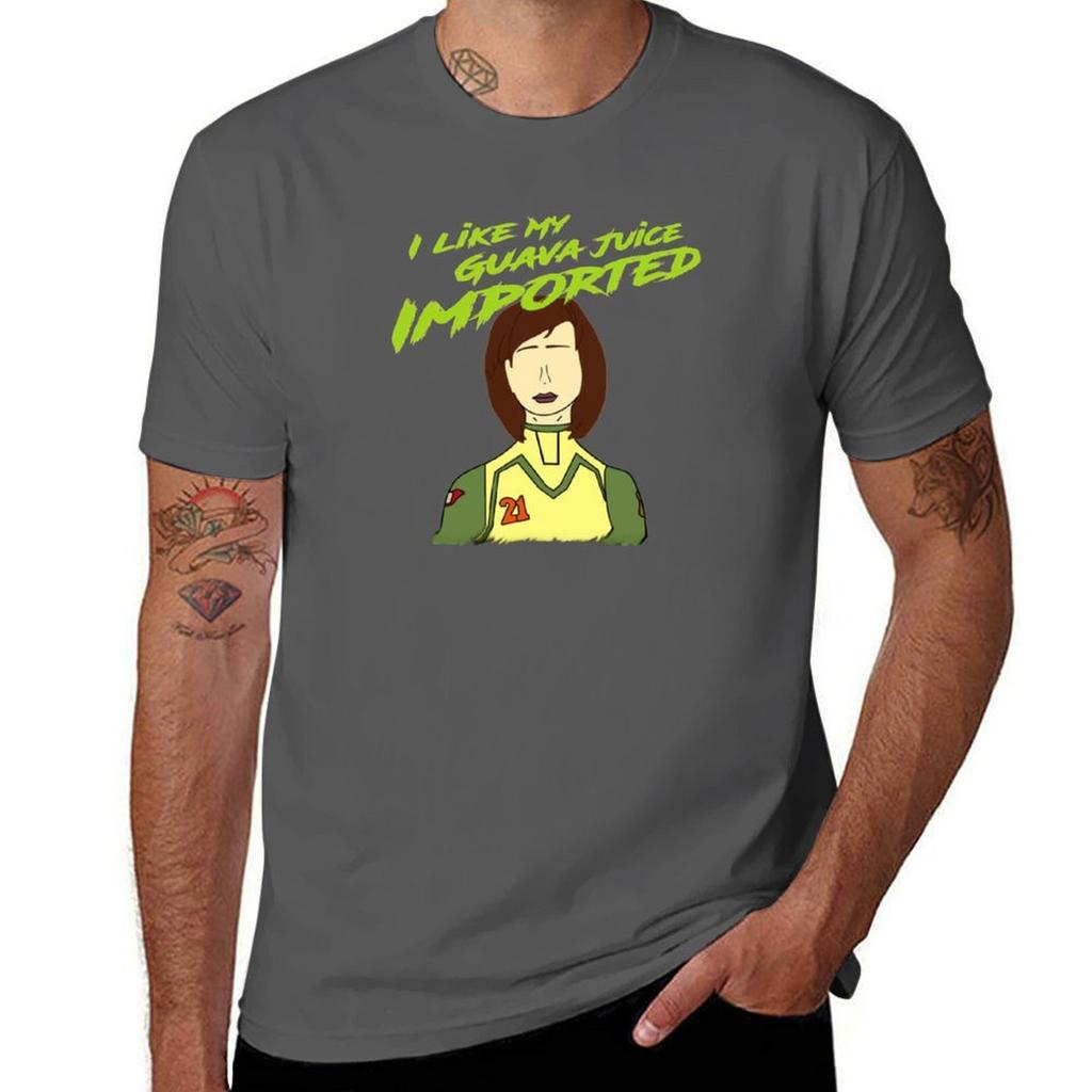 Esmeralda Sanchez I Like My Guava Juice Imported Tshirt Basic Short Sleeve Cotton Blend Tshirt