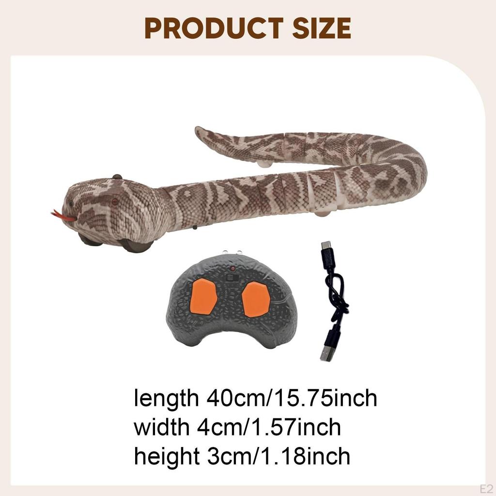 Remote Control Snake RC Cat Toy for Kids Boys Prank Gift Rechargeable