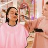 Makeup Cape Beauty Salon Cape Water Resistant Short Smock Light Weight Beard Apron Styling Shampoo Cape for Hairdresser