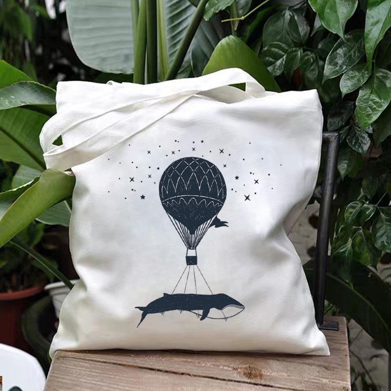 Fashion Women Shopper Bags Dark Forest Print Canvas Bag Handbag Messenger Eco Large Shoulder Bags Women Aesthetic Beach Bag