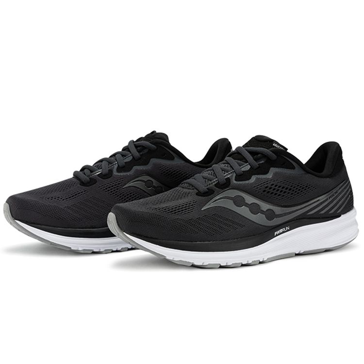 SAUCONY Ride 14 2E Wide Charcoal Men Sneakers Black S20651-45