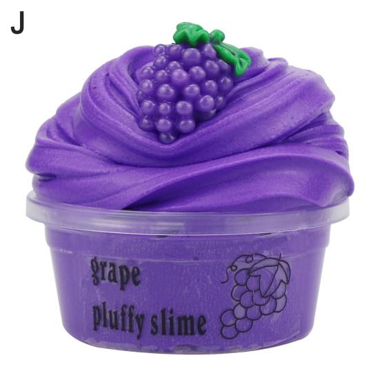 Fluffy Butter Slime Beautiful Comfortable Touch Ideal Gift Stress Relief Fruit Cherry Toy