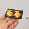 Miniature Campfire Simulation Camping Props With Stacked Wood And Cookware For 1/12 Doll House Outdoor Scene Setting