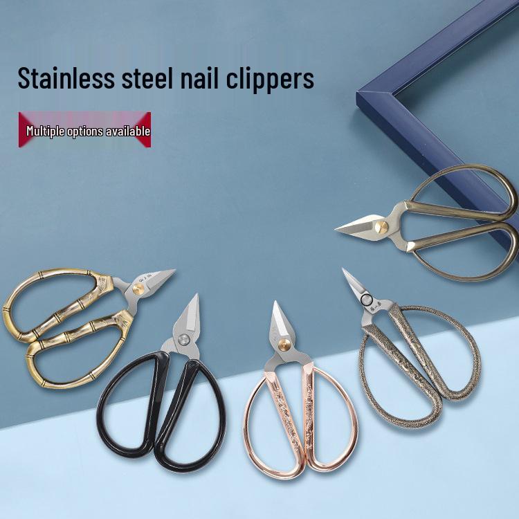 Alloy Stainless Steel Toenail & Manicure Scissors Set: Powerful Ingrown Nail and Inflammation Clipper.