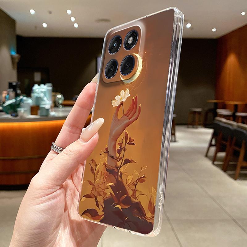 Phone Case For Motorola Edge 60 Fusion/Edge 60/Edge 60 Pro/Edge 60s Soft TPU Clear Unique Cute Painted Casing Anti-fall Cover