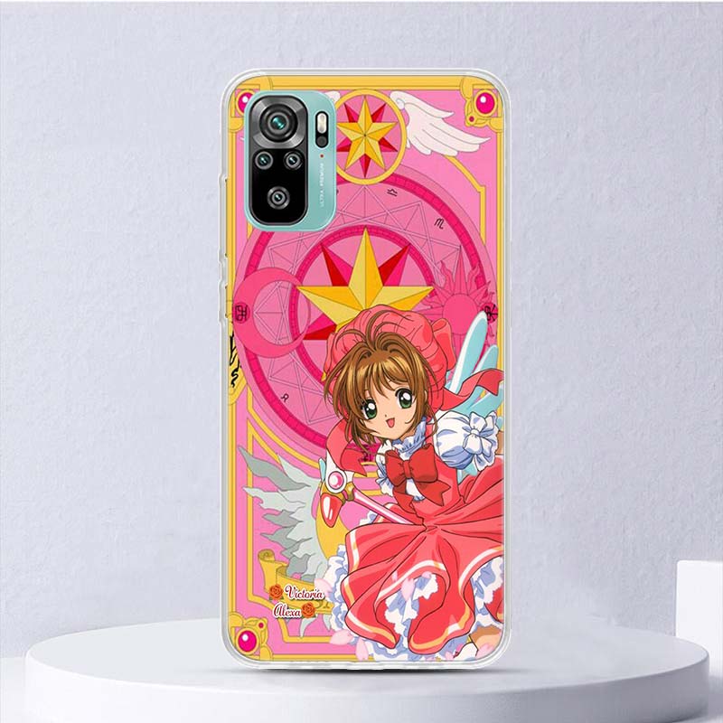CardCaptor Sakura Anime Soft Case For Xiaomi Redmi Note 14 13 12S 11S 10S 12 Pro Plus Phone Cover 11 10 11E 11T Note14 Shell Coq