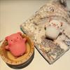 Purple Clay Tea Pet Pig Piggy Figurine Mini Pig Ornament Attract Wealth Feng Shui Sculpture Home & Office Decoration Collection