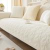 Winter Milk Fiber Sofa Cushion Thickened Fleece High-Grade Leather Sofa Cover Cover Cloth Warm Fleece Cushion