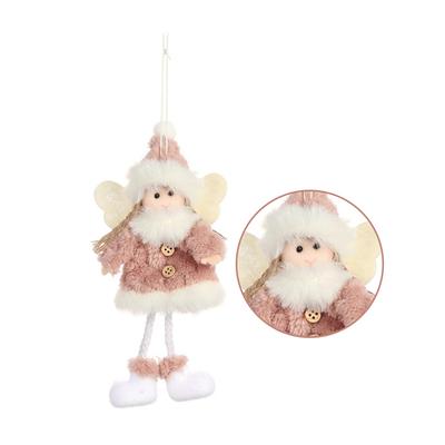Christmas Santa Elk Angel Doll Home Xmas Decor Hanging Ornaments Kids Gifts