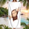 Curious George Fashion Beach Towel: Ideal for Summer Adventures Soft, Absorbent and Quick Drying Suitable for Swimming and Bathing