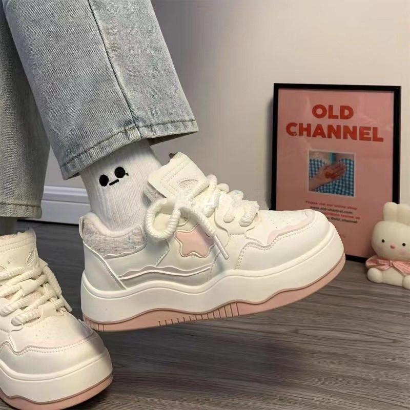 Thick-soled Spring New Xiaoxiangfeng Casual Sports Board Shoes Student Star Shoes