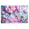 Balloon Cartoon Background Fabric  Children's Birthday Party Decoration Background Wall Fabric  Pet Photography Background Fabric
