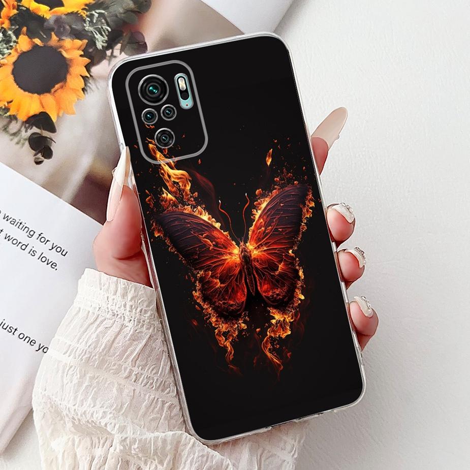 For Xiaomi Redmi Note 10 4G Case Note 10S Cute Cat Luxury Painted Cover Soft Silicone Phone Case For Redmi Note 10 Pro Max Shell