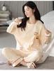 Women's Long-Sleeve Padded Pajamas, Cute Cartoon Style, Large-Size, Spring & Autumn Homewear, 2024 New Collection.