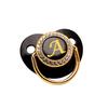 Baby Letter Pacifier with 26 Diamond Black Letters