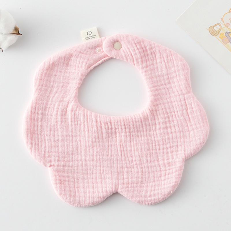 360-Degree Pure Cotton Petal Baby Drool Bib