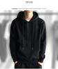 Men's Korean Style Fleece-Lined Hooded Sweatshirt: Thickened, Solid Color, Autumn/Winter Warm Pullover.