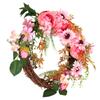 Artificial Flower Wreath Simulation Peony Door Hanging Garland Festivals Party DecorationPink