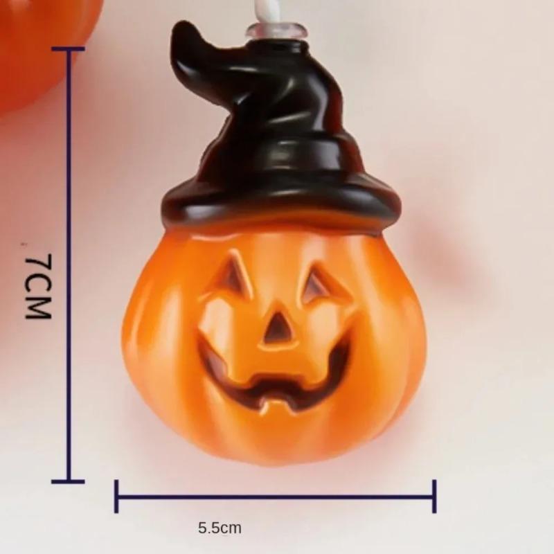 Halloween Pumpkin String Lights 200 LED Portable Battery USB Operated for Home Garden Party Decor Indoor Outdoor Decoration