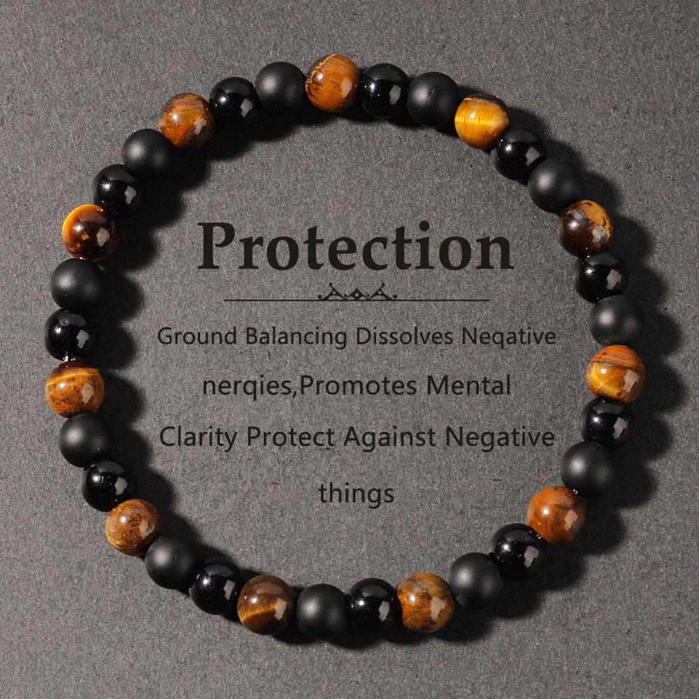 Браслет JYL TS Унисекс Бусины Синий Глаз Привлекает Богатство И Ясность L1355 кларет