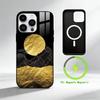 A-Ästhetisches Liniengefühl Handyhülle Für iPhone 17 16 15 14 13 12 Pro Max Plus für Spiegel Drahtlose Magnetische Abdeckung