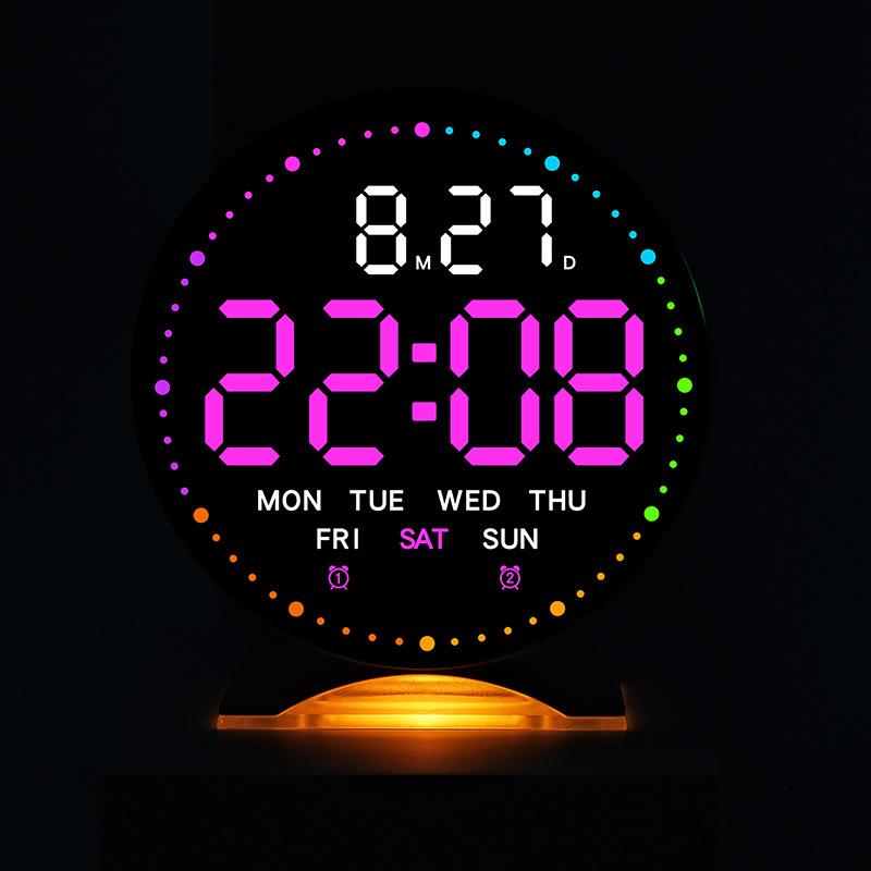 New LED Electronic Alarm Clock Multi-function Clock Digital Bedside Electronic Clock with Night Light