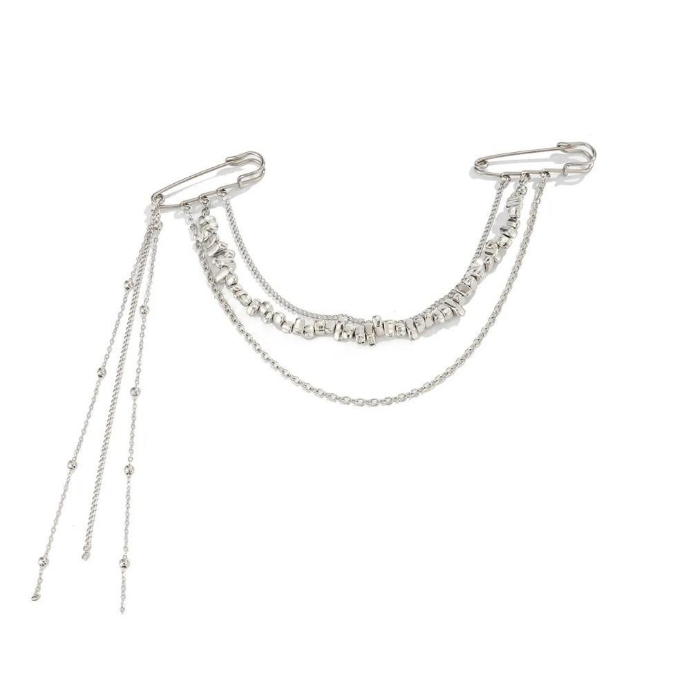 Clothes Accessories Multi-Layer Brooch Personality Hip Hop Brooch Clothes Decoration серебряный