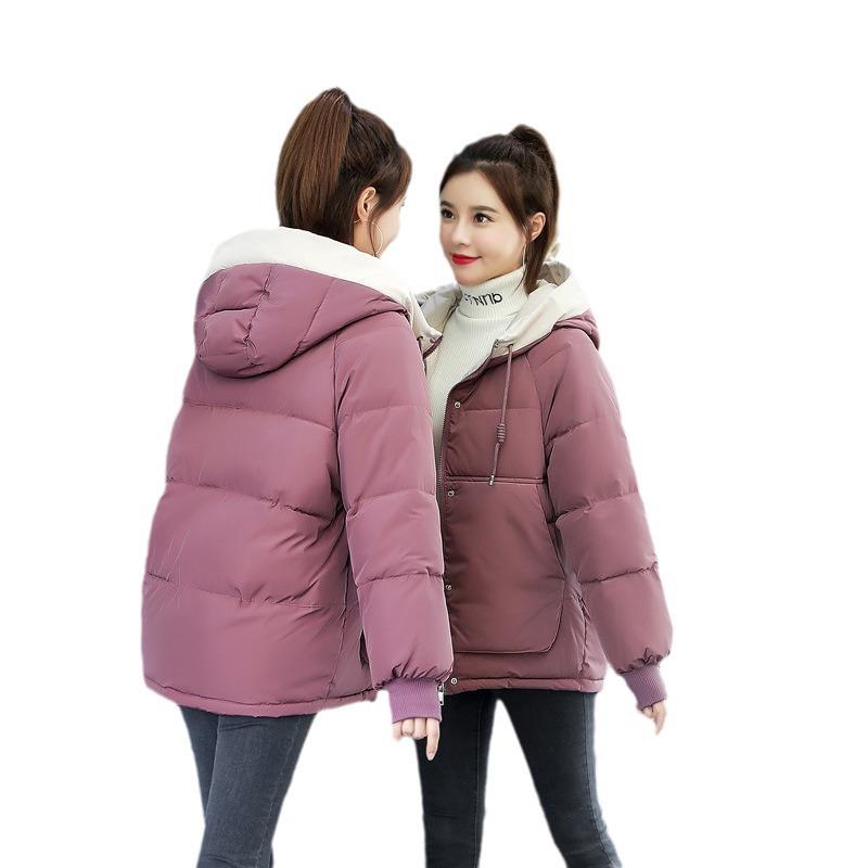 Women's Short Winter Down Cotton Coat 2023: Loose, Thickened, Plus Velvet, Korean Style