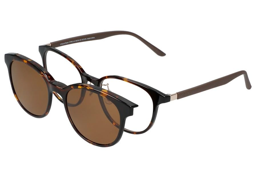 

очки НОЧЬ ДЕНЬ поляризованные УФ УФ рецептурные макетные можно носить поверх линз для проверки зрения dtk [Zoff] Бостонский стиль 2-в-1 (коричневый (демисезонный узор)) & (с