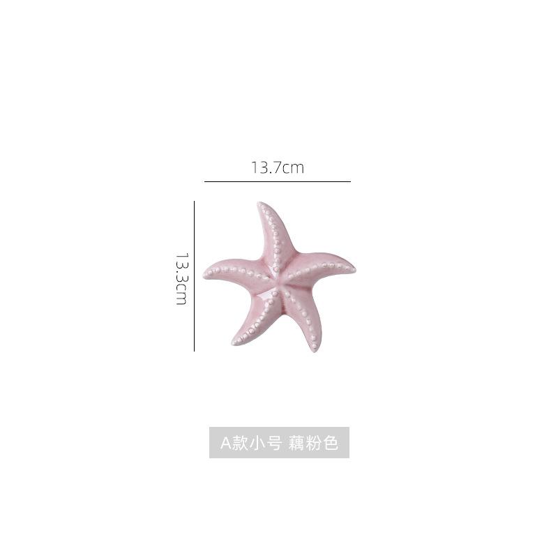 Креативные разноцветные морские звезды Настенные подвесные украшения Фон гостиной Декорации для стены Керамические морские звезды Настенные украшения