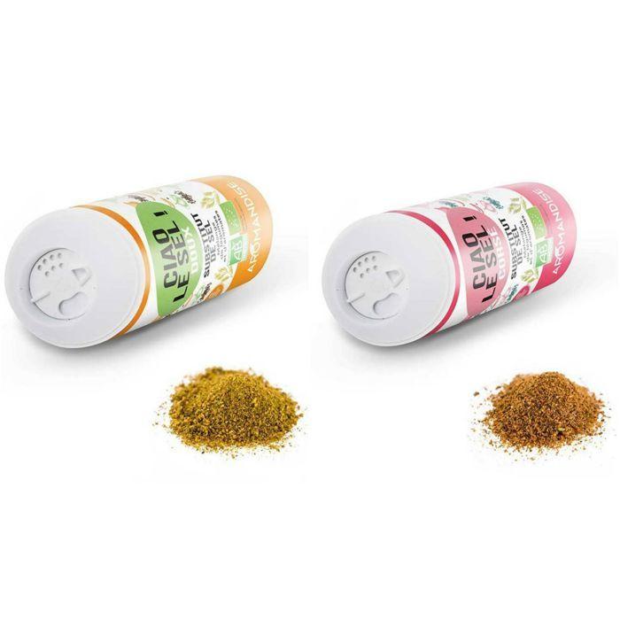 Salt Substitute Duo : Mild and Full-bodied