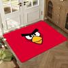A-Angry Birds Game Floor Mat Floor Mat Soft Flannel Non-Slip Door  Rug for Living Room
