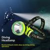 Bright Underwater Flashlight Headlamp Waterproof Diving Torch 200 Meters Night Dive Lighting Torch With Anti-Slip Rope