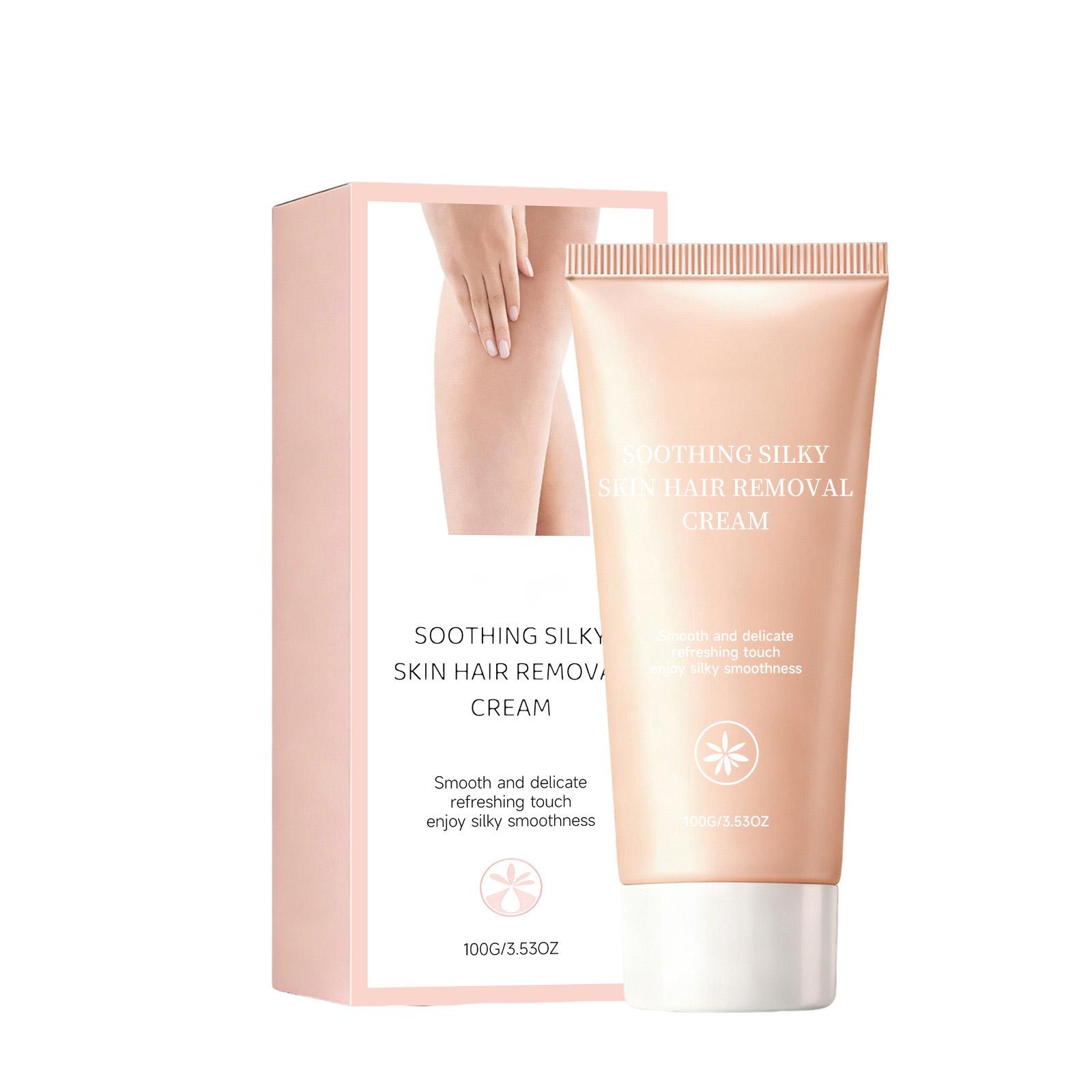 Mild Depilatory Cream, Smooth Type Depilatory Cream, Refreshing And Gentle Depilation Experience белый