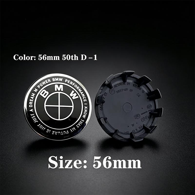 For BMW M 2026 New 4PCS 56mm ABS Wheel Center Caps For BMW 50th Anniversary Hub Cover For BMW M G20 G21 G28 G01 G02 G05 G30 G31 G38 G07 G08 IX3 F11