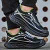 New Fashion Rotating Button Safety Shoes Men Steel Toe Sneaker Air Cushion Work Shoes Man Puncture Proof Work  Protective Shoes