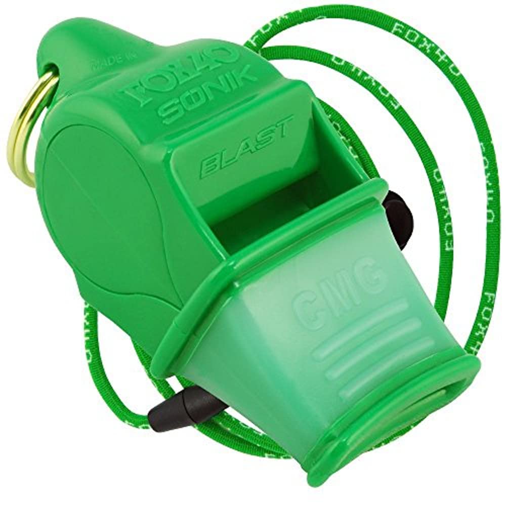 

Свисток Fox 40 Sonic Blast CMG с зеленым шнурком,