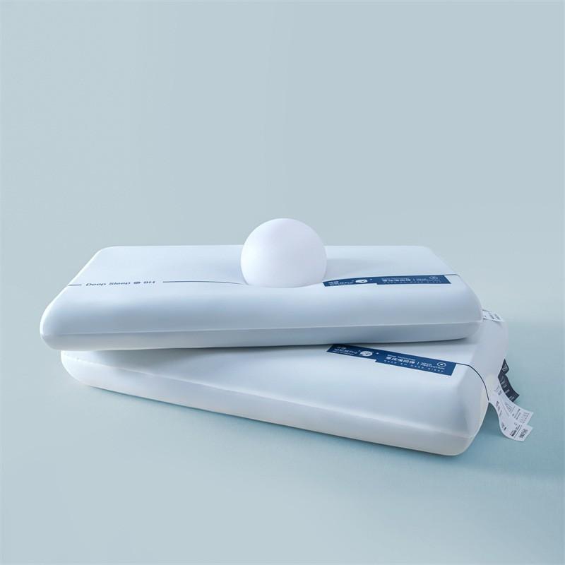 Memory Foam Pillow Neck Support Better Sleep Ice Silk Cover Medium Firmness 42x70cm Rectangular Bed Adults